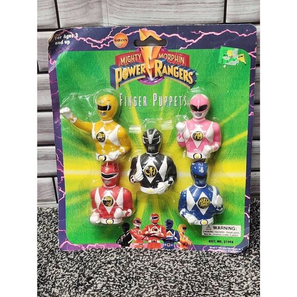 Original Mighty Morphin Power Rangers Finger Puppets 1995 RARE #A89 - Picture 1 of 8